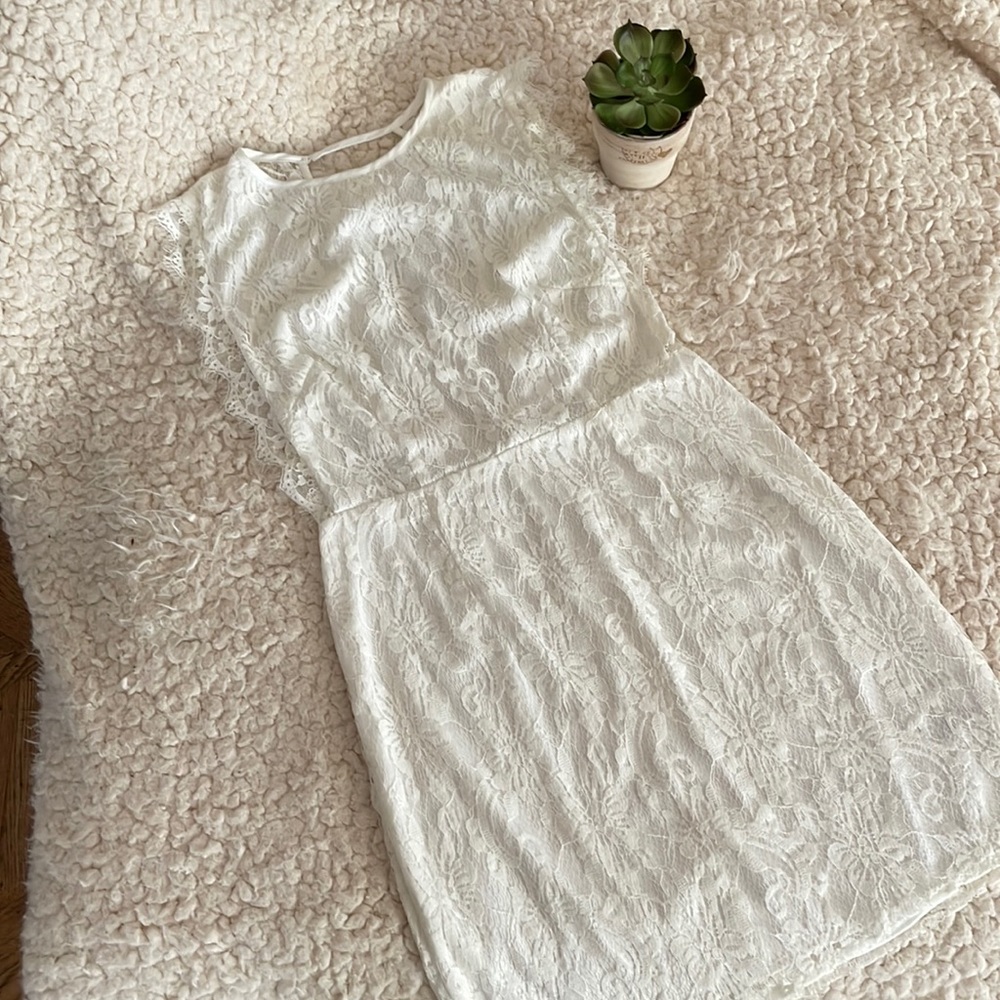 Kimchi Blue White Lace Dress With open back